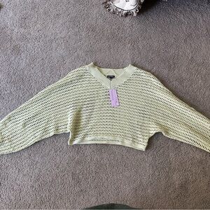 SIZE LARGE Wild Fable Women's Yellow Knit Sweater
